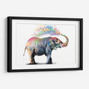 Elephant Color Shower - Hue Art | Cuadro decorativo de Canvas Lab