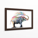 Elephant Color Shower - Hue Art | Cuadro decorativo de Canvas Lab