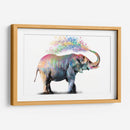 Elephant Color Shower - Hue Art | Cuadro decorativo de Canvas Lab