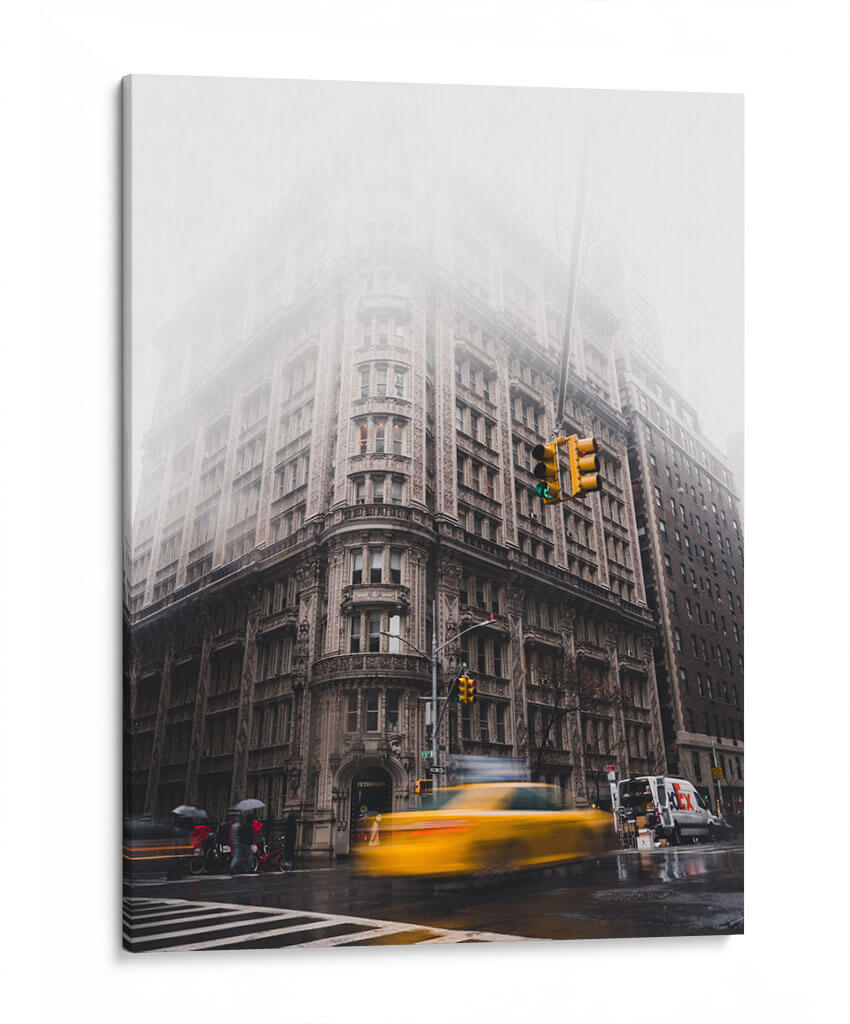 Taxi en la Corte Alwyn | Cuadro decorativo de Canvas Lab