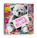 Teddy Bear Believe - David Aste | Cuadro decorativo de Canvas Lab