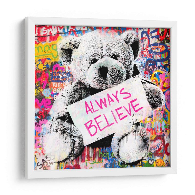 Teddy Bear Believe - David Aste | Cuadro decorativo de Canvas Lab