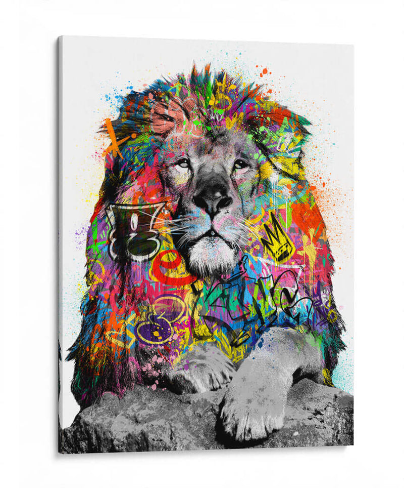 León Graffiti - David Aste | Cuadro decorativo de Canvas Lab