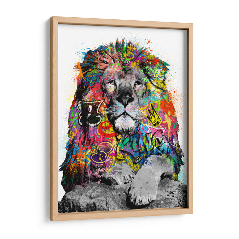 León Graffiti - David Aste | Cuadro decorativo de Canvas Lab