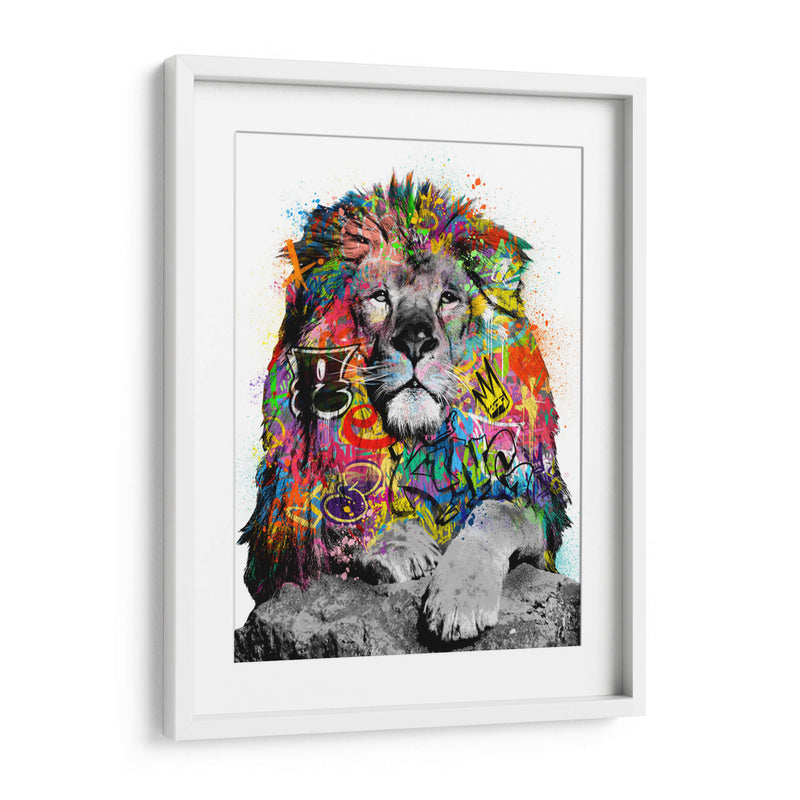 León Graffiti - David Aste | Cuadro decorativo de Canvas Lab