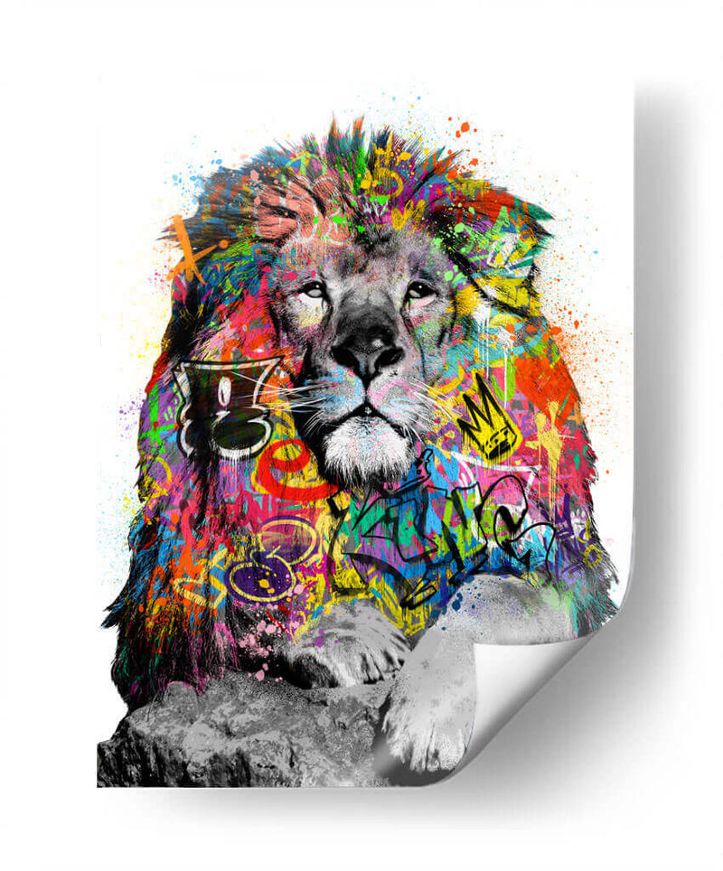 León Graffiti - David Aste | Cuadro decorativo de Canvas Lab