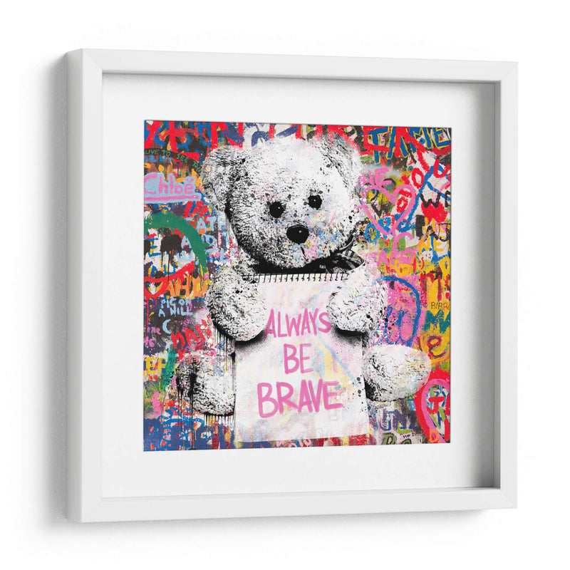 Teddy Bear Brave - David Aste | Cuadro decorativo de Canvas Lab