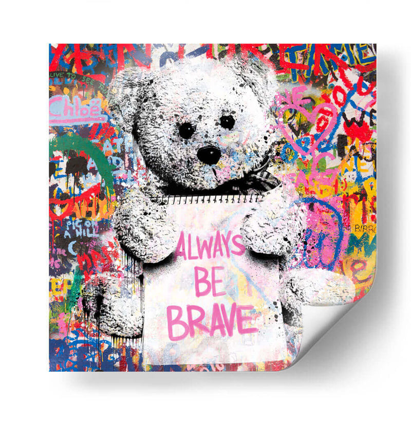 Teddy Bear Brave - David Aste | Cuadro decorativo de Canvas Lab