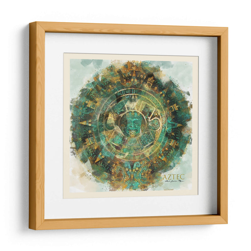 Azteca - Raúl Bermudez | Cuadro decorativo de Canvas Lab