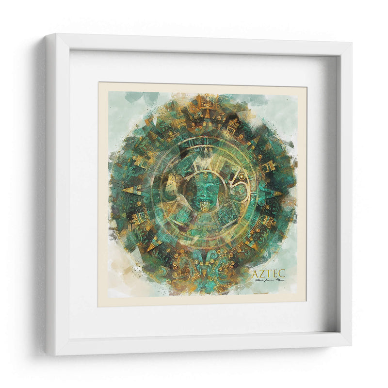 Azteca - Raúl Bermudez | Cuadro decorativo de Canvas Lab