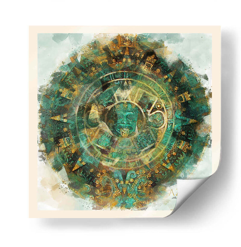 Azteca - Raúl Bermudez | Cuadro decorativo de Canvas Lab