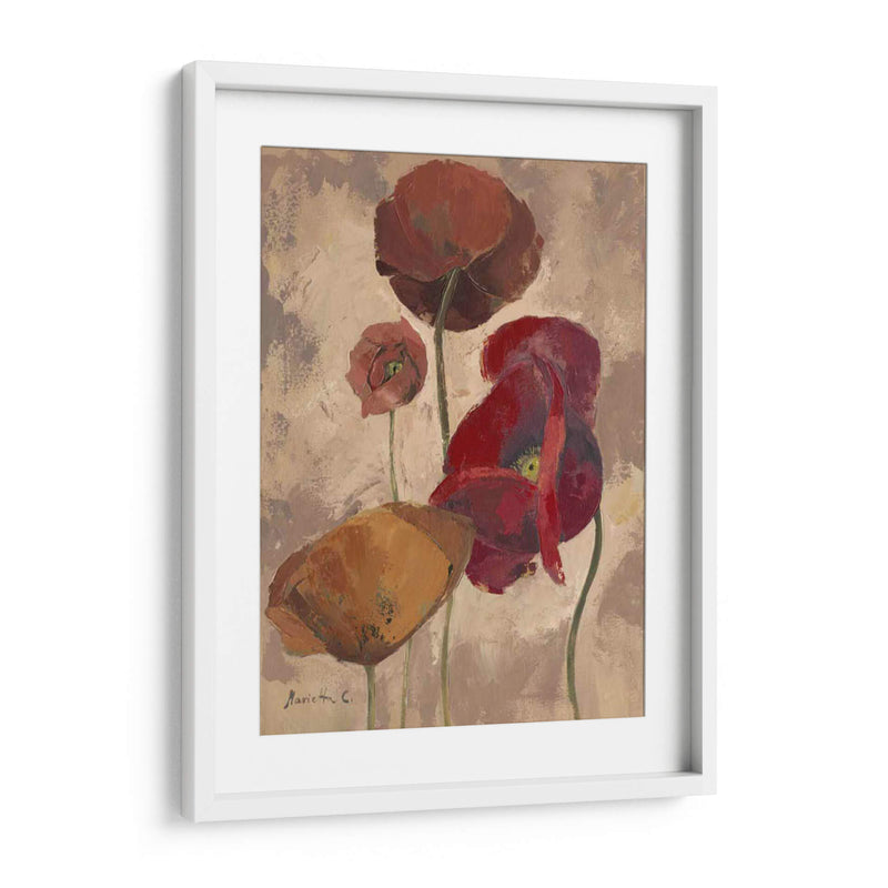 Poppies Con Textura Ii - Marietta Cohen | Cuadro decorativo de Canvas Lab