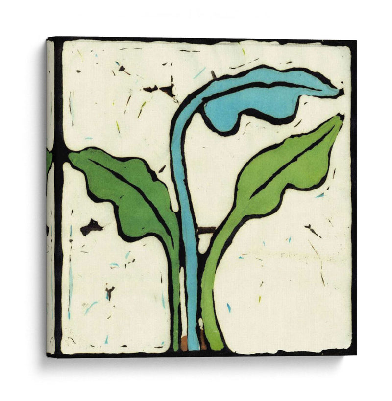 Teal Batik Botanical Iv - Andrea Davis | Cuadro decorativo de Canvas Lab