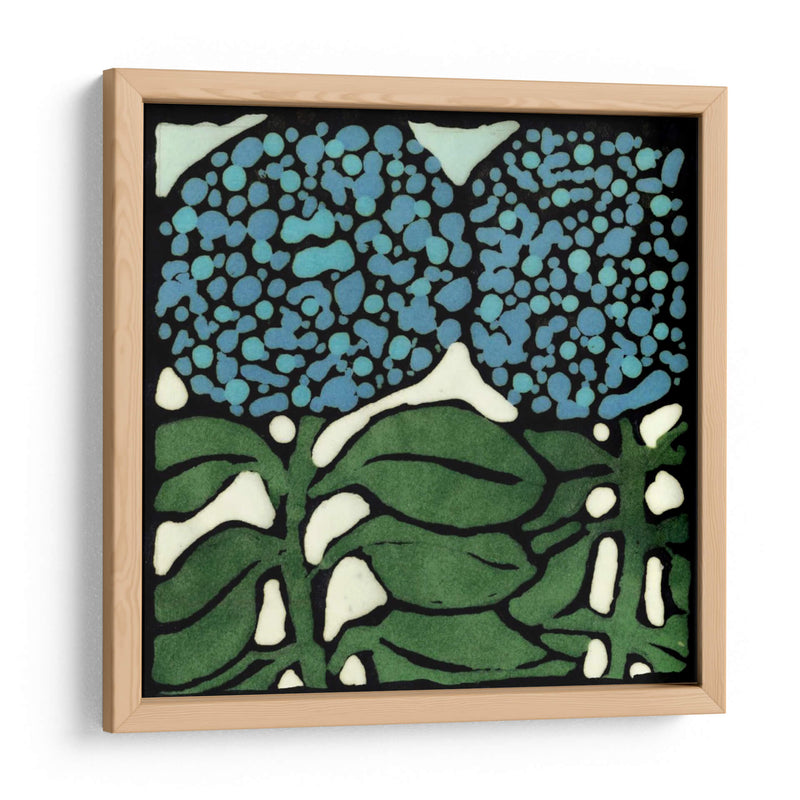 Teal Batik Botanical V - Andrea Davis | Cuadro decorativo de Canvas Lab