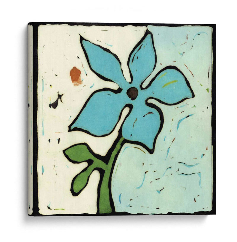 Teal Batik Botanical Vi - Andrea Davis | Cuadro decorativo de Canvas Lab