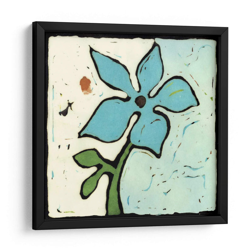 Teal Batik Botanical Vi - Andrea Davis | Cuadro decorativo de Canvas Lab