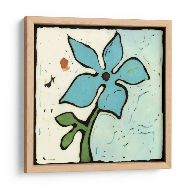 Teal Batik Botanical Vi - Andrea Davis | Cuadro decorativo de Canvas Lab