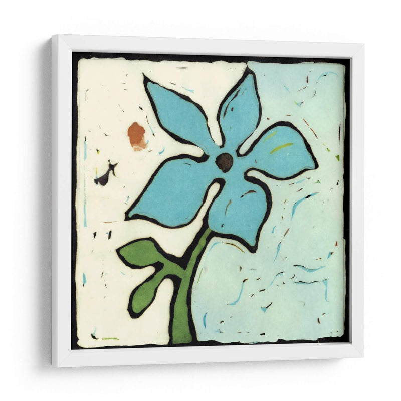 Teal Batik Botanical Vi - Andrea Davis | Cuadro decorativo de Canvas Lab