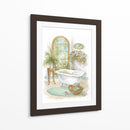 Baño De Acuarela En Spa Ii - Jerianne Van Dijk | Cuadro decorativo de Canvas Lab