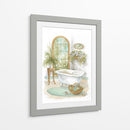 Baño De Acuarela En Spa Ii - Jerianne Van Dijk | Cuadro decorativo de Canvas Lab