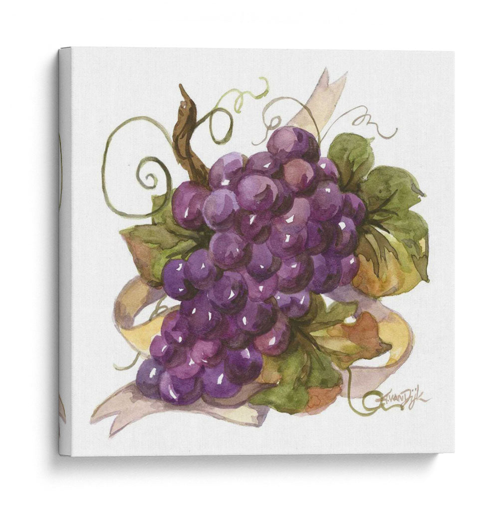 Uvas De Acuarela I - Jerianne Van Dijk | Cuadro decorativo de Canvas Lab