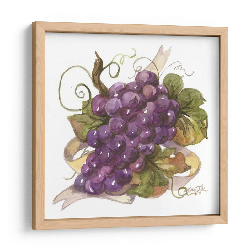 Uvas De Acuarela I - Jerianne Van Dijk | Cuadro decorativo de Canvas Lab