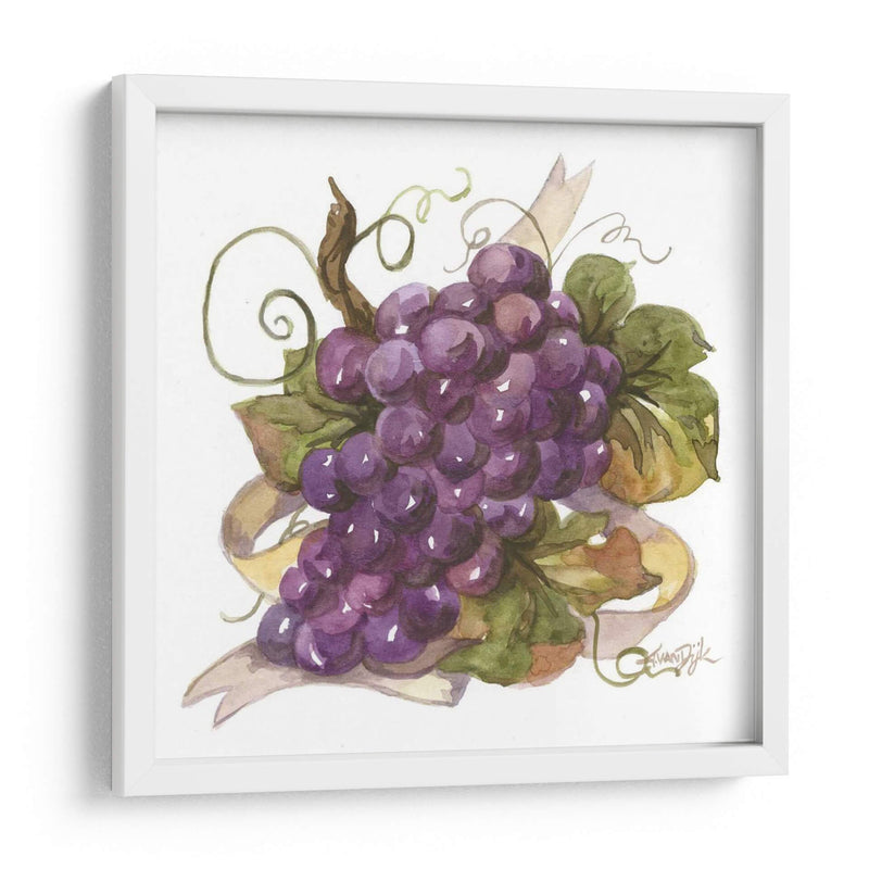 Uvas De Acuarela I - Jerianne Van Dijk | Cuadro decorativo de Canvas Lab