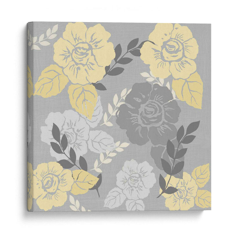 Rosas Amarillas En Gris I - Jade Reynolds | Cuadro decorativo de Canvas Lab