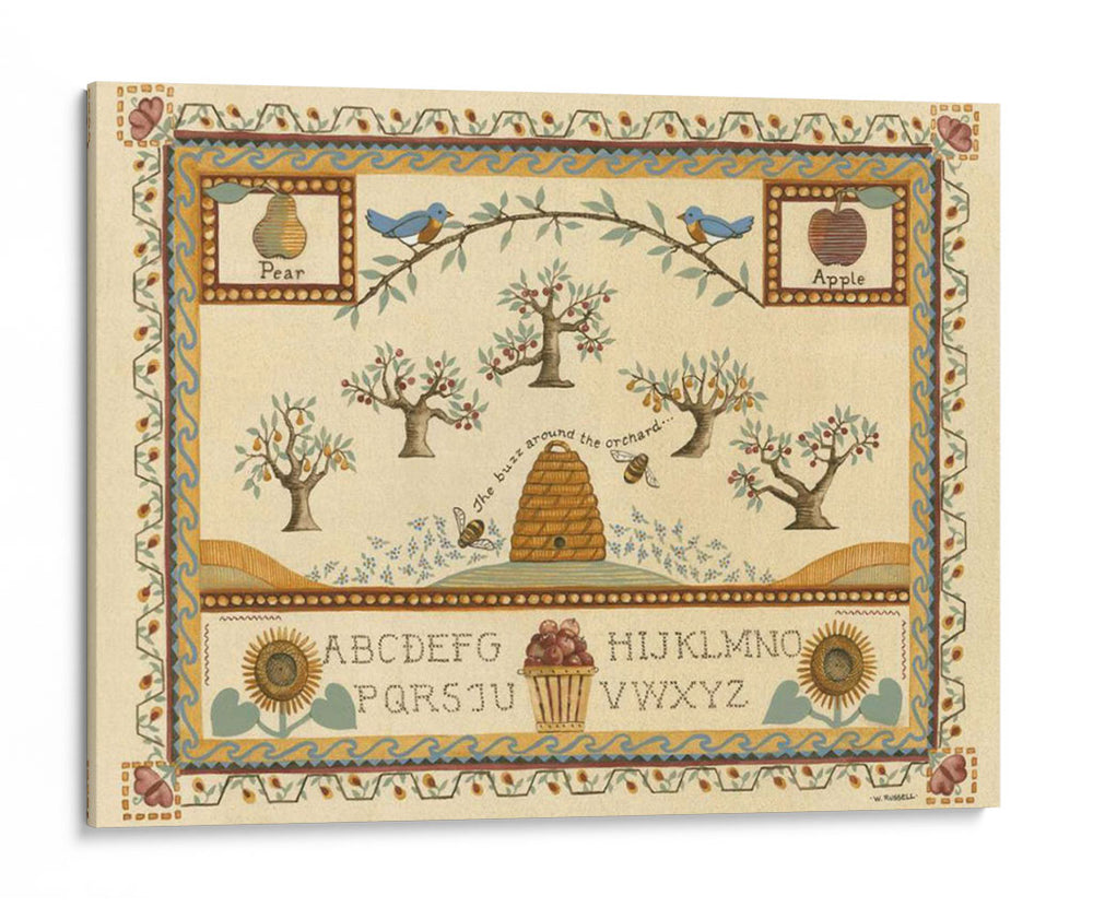 Sampler Garden Ii - Wendy Russell | Cuadro decorativo de Canvas Lab