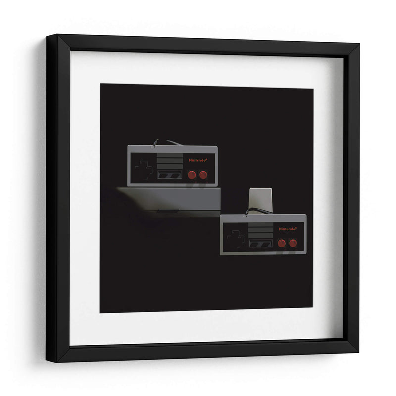 Consola Nintendo - dos controles - Eduardo Hernández | Cuadro decorativo de Canvas Lab