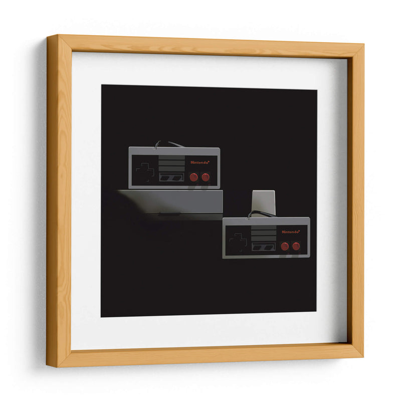 Consola Nintendo - dos controles - Eduardo Hernández | Cuadro decorativo de Canvas Lab