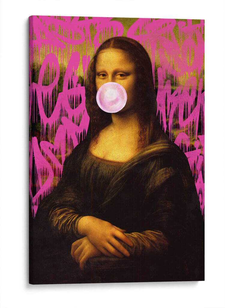 Mona Lisa Graffiti Rosa - Fake Classics | Cuadro decorativo de Canvas Lab