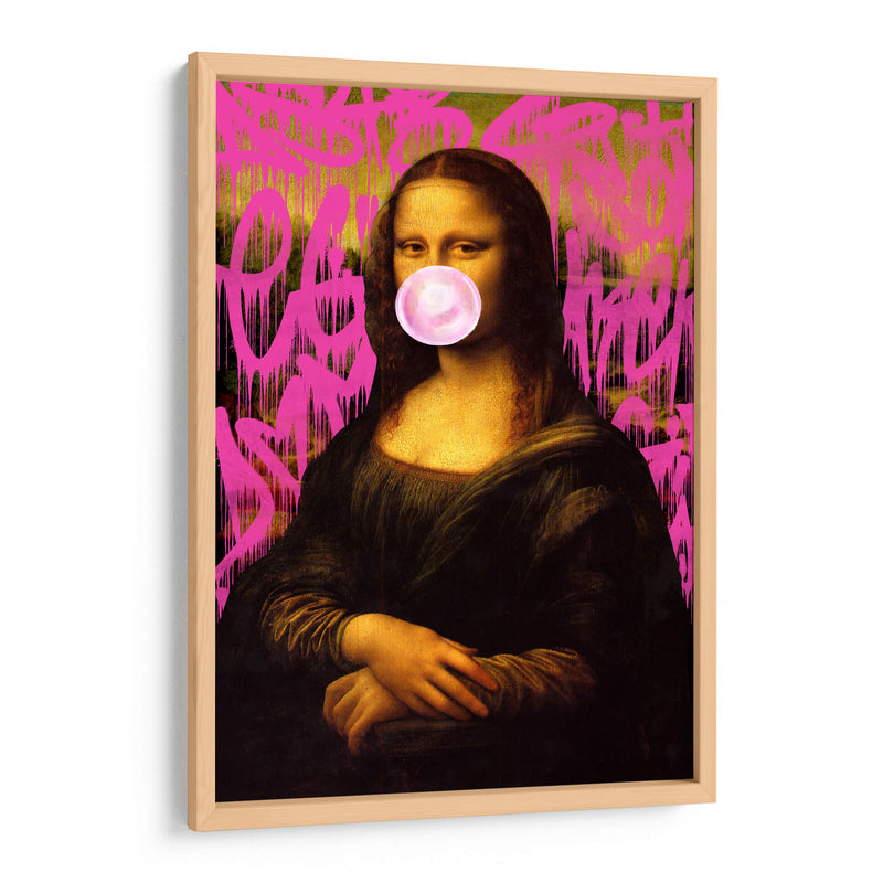 Mona Lisa Graffiti Rosa - Fake Classics | Cuadro decorativo de Canvas Lab