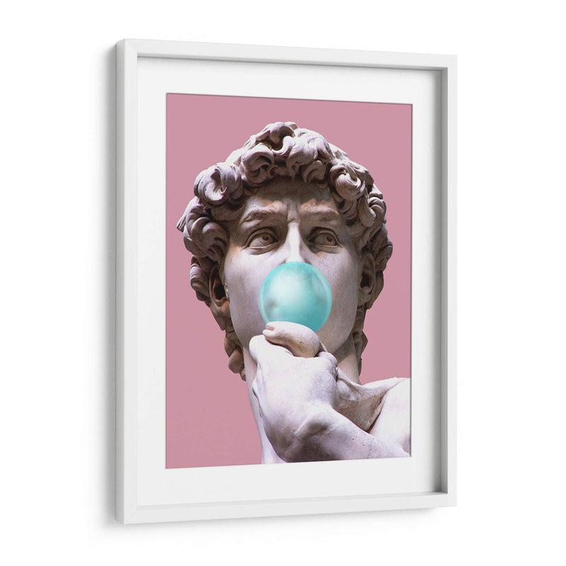 The David Bubblegum Pink - Fake Classics | Cuadro decorativo de Canvas Lab