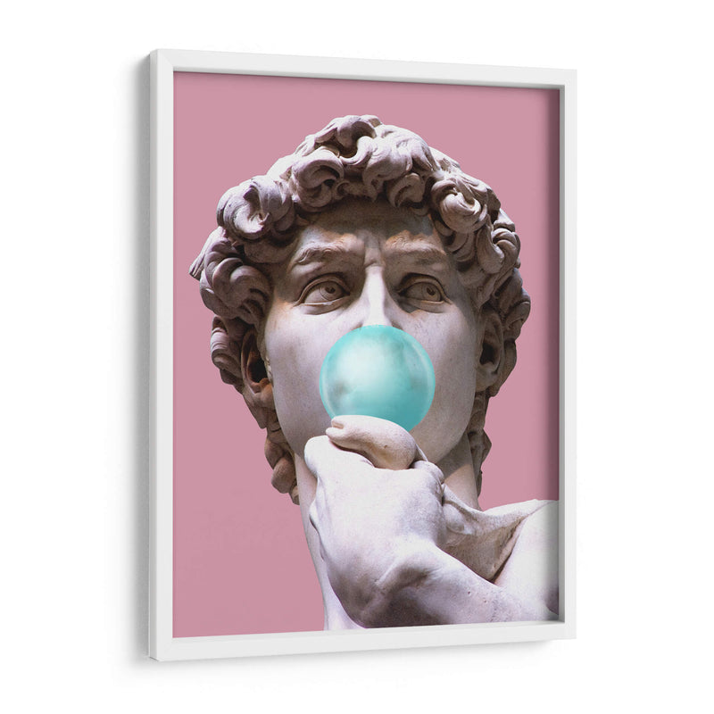 The David Bubblegum Pink - Fake Classics | Cuadro decorativo de Canvas Lab