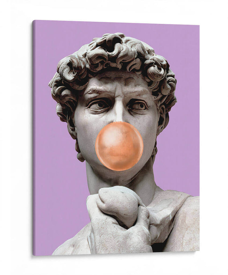 The David Bubblegum Purple - Fake Classics | Cuadro decorativo de Canvas Lab
