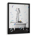 Giraffe Bath - Animals Daily | Cuadro decorativo de Canvas Lab
