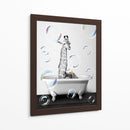 Giraffe Bath - Animals Daily | Cuadro decorativo de Canvas Lab