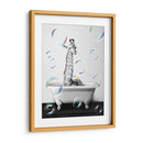 Giraffe Bath - Animals Daily | Cuadro decorativo de Canvas Lab