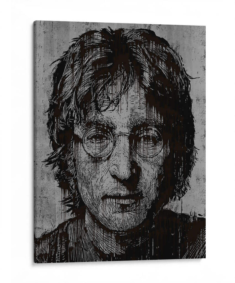 Lennon Drip - Dry Ink | Cuadro decorativo de Canvas Lab