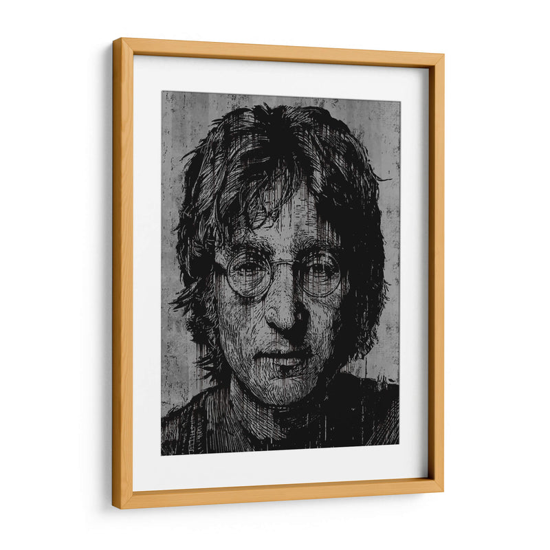 Lennon Drip - Dry Ink | Cuadro decorativo de Canvas Lab