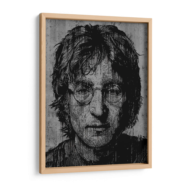 Lennon Drip - Dry Ink | Cuadro decorativo de Canvas Lab