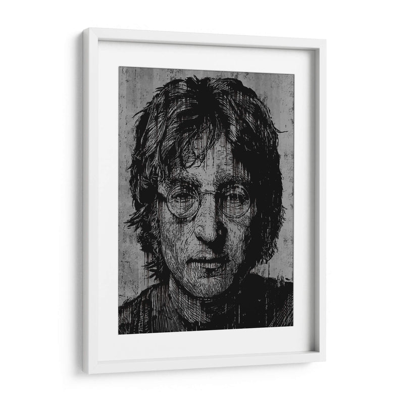 Lennon Drip - Dry Ink | Cuadro decorativo de Canvas Lab