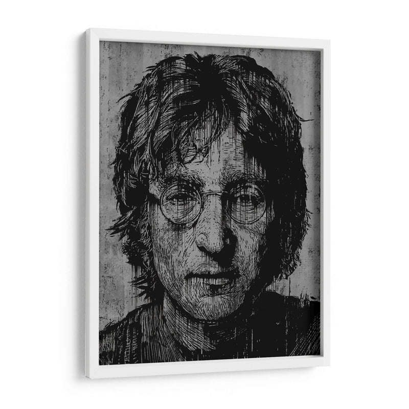 Lennon Drip - Dry Ink | Cuadro decorativo de Canvas Lab