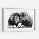 Familia de Leones BnW - Hue Art | Cuadro decorativo de Canvas Lab