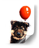 Baby Dog Balloon - Hue Art | Cuadro decorativo de Canvas Lab