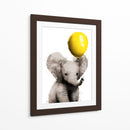 Baby Elephant Balloon - Hue Art | Cuadro decorativo de Canvas Lab