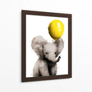 Baby Elephant Balloon - Hue Art | Cuadro decorativo de Canvas Lab