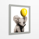 Baby Elephant Balloon - Hue Art | Cuadro decorativo de Canvas Lab