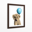 Baby Lion Balloon - Hue Art | Cuadro decorativo de Canvas Lab